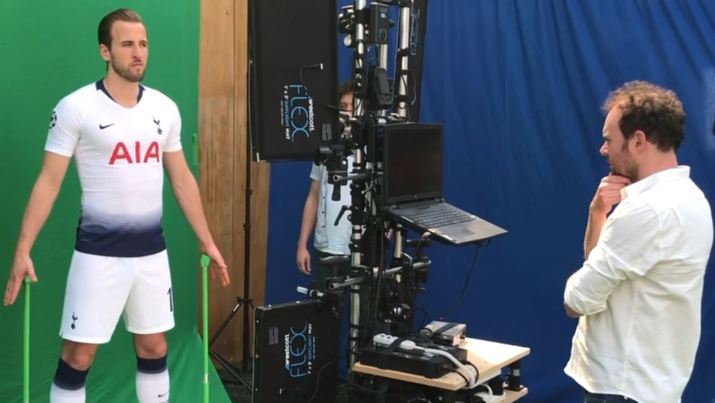 Mobile 3D Scanning. Full Body 3D Scanning at Tottenham Hotspur FC.